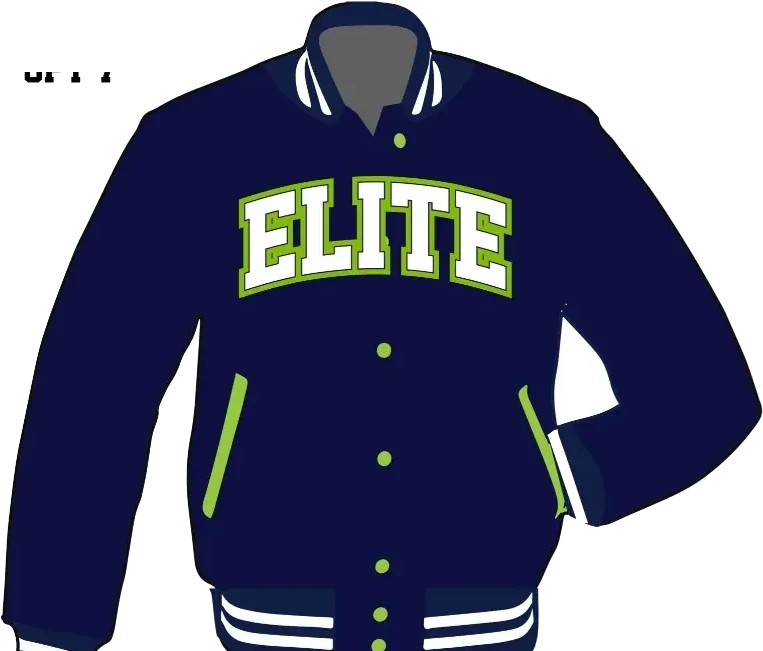 Blue letterman jacket