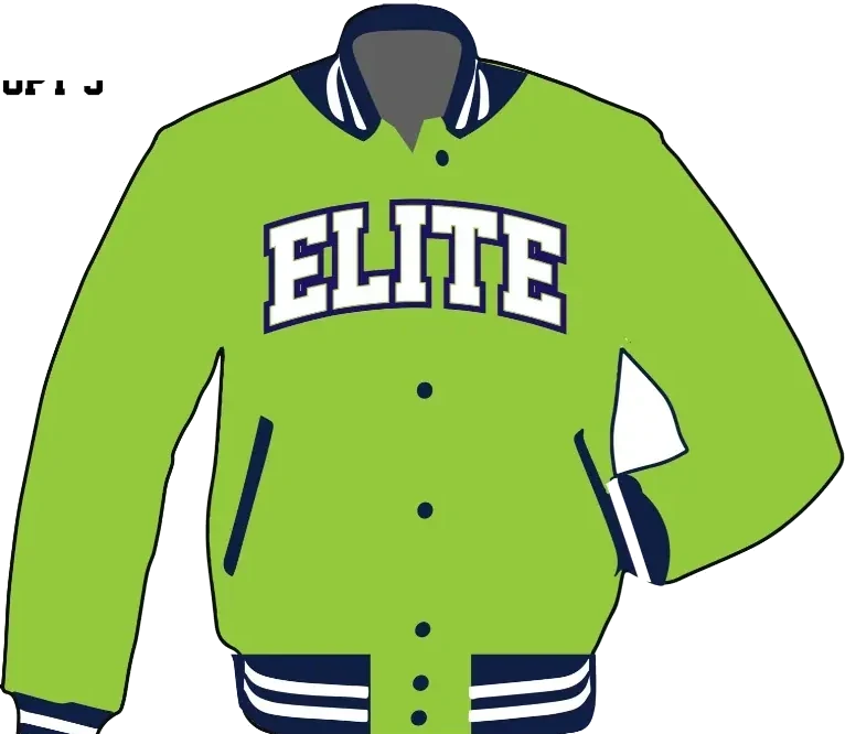 Green letterman jacket